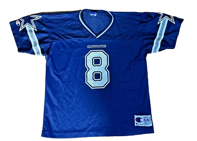 Camiseta deportiva de colección de los 90 campeón Troy Aikman Dallas Cowboys NFL juvenil XL 18-20 Foto 1 de 4