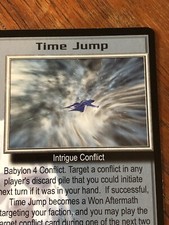 TIME JUMP SEVERED DREAMS BABYLON 5 CCG RARE CARD NEAR MINT NEVER PLAYED WITH