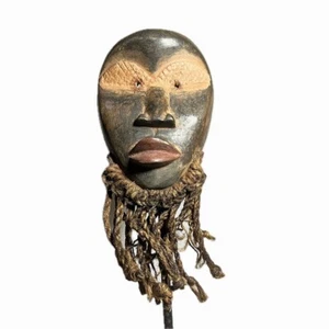 Maschera africana maschera dan africana mali Africa occidentale legno maschera dan-830 - Foto 1 di 24