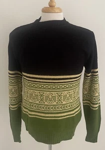 Vintage Anderson Little Herren Pullover mit Rundhalsausschnitt Größe M Aztekenmuster - Bild 1 von 7