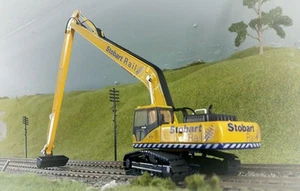 Komatsu Stobart PC340 360 Tracked Excavator Digger 1:76 HO/OO/00 Oxford Model - Picture 1 of 3