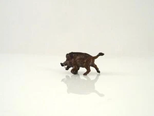 Franz Bergmann Vienna Tiny Running BOAR Pig Hog Cold Painted Bronze - Picture 1 of 4