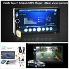 2 Din 7" Touch Screen In Dash Car Stereo Bluetooth Fm Radio Video Mp5 Mp3 Player