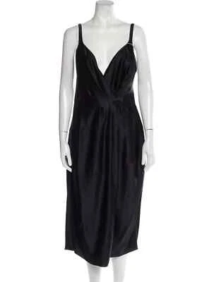 Vestido longo preto Lanvin gola V tamanho: M | US6, FR38 - Imagem 1 de 3