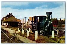 c1960s Railroad Station Scene Fairbanks Alaska AK Mike Roberts Unposted Postcard