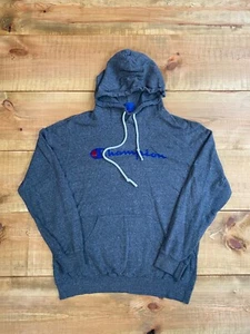 CHAMPION Hombre Grande Gris Sudadera con Capucha Jersey Excelente - Imagen 1 de 11