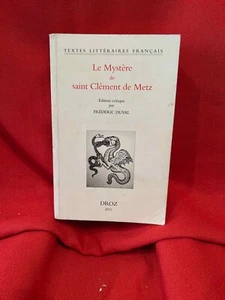 ANONYME - Le Mystère de saint Clément de Metz. Genève, Droz, 2011, broché. - Picture 1 of 5