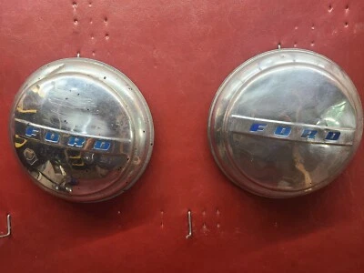 Ford Super Deluxe 1947-1948 camioneta cupé 9,5" cara perro plato tapacubos anillo clip 8' Foto 1 de 4