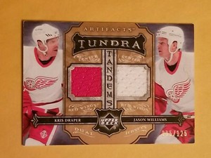 2006-07 Artifacts Tundra Tandems Jersey #TT-DW Kris Draper Jason Williams #/125