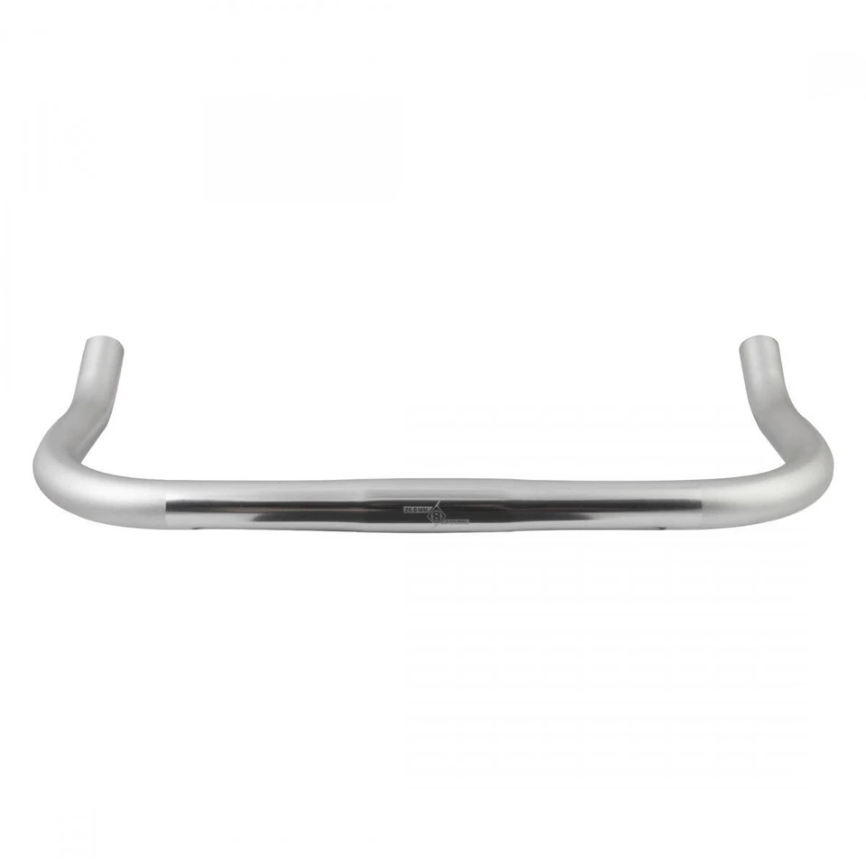 ORIGIN8 BIKE BICYCLE HANDLEBAR ROAD ALLOY BULLHORN 26.0x400N SILVER - Image 1 of 1