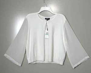 Neu mit Etikett DKNY cremefarben Ganzjahres-Cardigan Chiffon Kimonoärmel Ausschnittverschluss Größe L - Bild 1 von 4