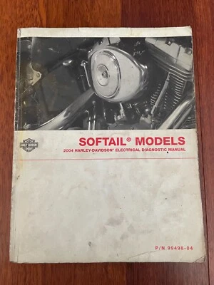 Harley Davidson 2004 Softail Models OEM manual de diagnóstico eléctrico 99498-04 Foto 1 de 4