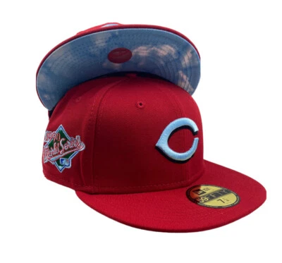 New Era Cincinnati Reds World Series Cloud Under 59fifty fitted hat cap - Image 1 of 4