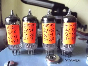 TESTED 6J5P=6F36, 6AH6, 6485 HF beam tetrode. 1971-91 PCS 4 - Picture 1 of 7