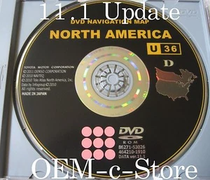 07 08 09 Toyota Camry Solara Tundra Gen 5 Navigation DVD Disc Disk CD Map U36 - Picture 1 of 3