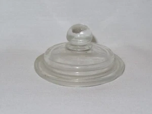 Vintage Anchor Hocking Clear Apothecary Jar Lid - NICE - Picture 1 of 5
