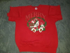 Beautiful Unisex Red Dog wreath Christmas New Year Jumper - Picture 1 of 5