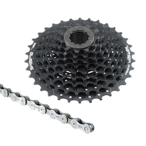 Fahrrad Verschleißset Shimano HG200 Kassette 9 fach Kette HG53 Komplettset - Bild 1 von 1