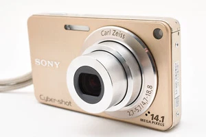 [NER MINT] Sony Cyber-shot DSC-W350 Digital Camera GOLD from JAPAN 2433262 - Picture 1 of 12