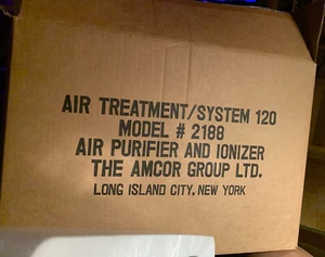 New Amcor Air Treatment System 120 Model 2188 Air Purifier And Ionizer - Picture 1 of 7
