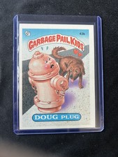 Vintage Garbage Pail Kids Series 2 Card# 43b DOUG PLUG, Gloss Back