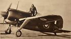 Postcard Buffalo 1 Fighter Plane Aircraft British Military WW2 RAF