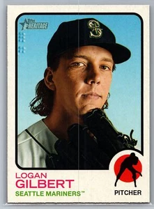 2022 Topps Heritage #142 Logan Gilbert Seattle Mariners - Picture 1 of 2