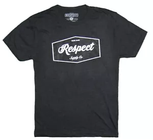 New Respect Supply Co. Trade 6010M Maglietta Nera Uomo S/S RRES-45 - Foto 1 di 3
