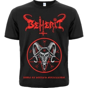 Beherit-Dawn Of Satan’s Millenium Black T-Shirt mayhem dark throne - Picture 1 of 4