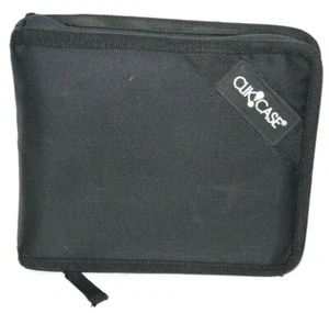 Estuche Clik CD Estuche CD Billetera DVD Estuche Almacenamiento Carpeta Soporte Cubierta Cremallera Rígida - Imagen 1 de 4