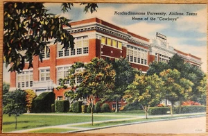 Postal Hardin-Simmons Universidad Abilene Texas TX PC Años 1940 Cuadro a Color - Imagen 1 de 1