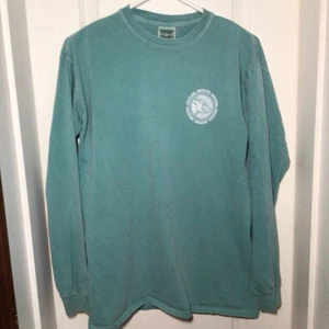 Arkansas Razorbacks Comfort Colors Teal Never Yield Long Sleeve Medium T-Shirt - Picture 1 of 17