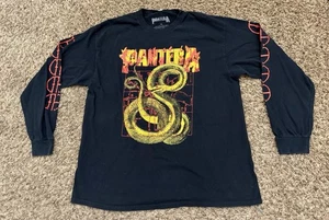 Camiseta de manga larga sobreimpresión Pantera World Tour 2023 negra para hombre talla XL - Imagen 1 de 7