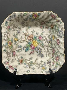 "Cuenco cuadrado para servir verduras Copeland Spode Patricia amarillo 9-3/8"" n.º" 596271 - Imagen 1 de 7