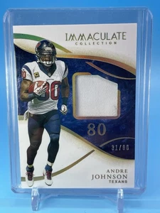 2014 Panini Immaculate ~ ANDRE JOHNSON ~ PATCH #'d /80 ~ Texans 🔥 - Picture 1 of 14