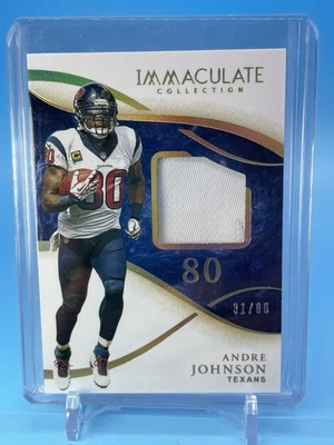 2014 Panini Immaculate ~ ANDRE JOHNSON ~ PATCH #'d /80 ~ Texans 🔥 - Image 1 of 4