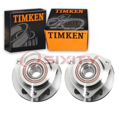 Conjunto de buje de cojinete de rueda delantera Timken de 2 piezas para Jeep Cherokee ea 1989-1999 Foto 1 de 4
