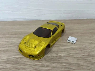 OLD VERY Rare Kyosho MINI-Z Racer WHITE Body CORVETTE C5R GOLD FROM JAPAN F/S - Image 1 of 4