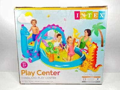 Intex Dinoland игровой центр детский надувной открытый бассейн  - Изображение 1 из 4