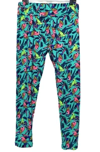 Lularoe TC Butter Soft Leggings Parrots Bird Print Size Tall Curvy Birds Jungle - Picture 1 of 6
