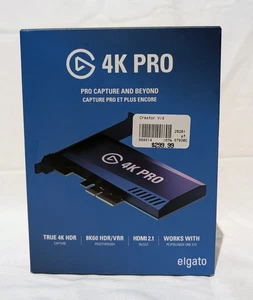 Elgato 4K Pro – 8K60 Passthrough/4K60 Capture for PC, Switch, PS5, XBOX - NEW - Picture 1 of 3