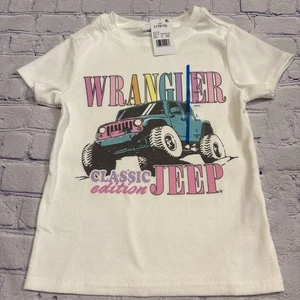 Girls Size L (10/12) Fitted Ribbed Jeep Wrangler T-shirt NWT - Picture 1 of 4