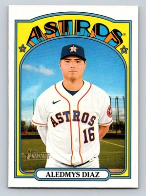 2021 Topps Heritage #553 Aledmys Diaz Houston Astros - Image 1 of 2