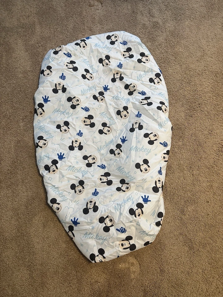 SÁBANA AJUSTABLE MICKEY MOUSE DE SEGUNDA MANO PARA CUNA/NIÑO PEQUEÑO Foto 1 de 1