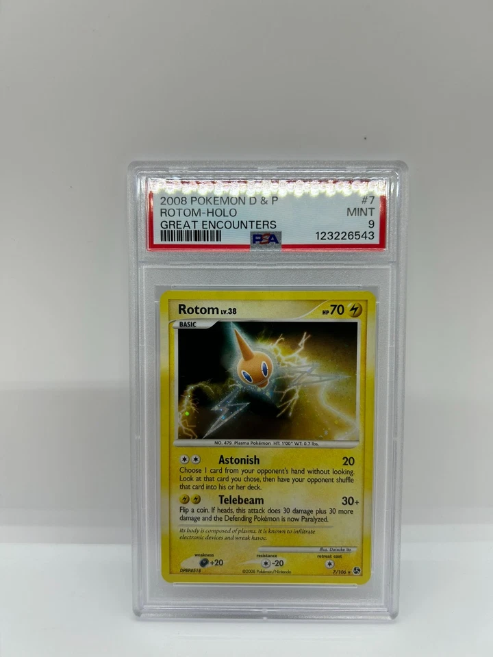 Pokemon PSA 9 MINT Rotom 7/106 Holo - Great Encounters - Image 1 of 1