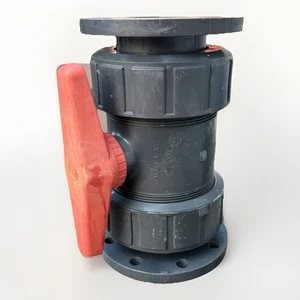 Asahi AV 4” Type 21 Ball Valve Socket Flanged PVC FKM 1608040 - Picture 1 of 8