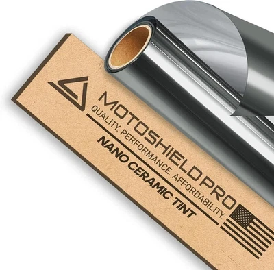 MotoShield Pro 25% VLT Nano Ceramic Window Tint for Car 20” 20in x 10 ft,  - Image 1 of 4