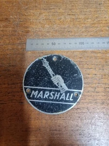 Vintage Marshall Gainsborough Plate Field Road Plaque Badge - Foto 1 di 5