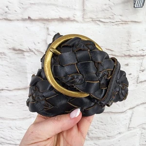 Vintage Y2K Belt XL Leather Braided Festival Fairy Grunge Boho Hippie Ren Faire - Picture 1 of 8