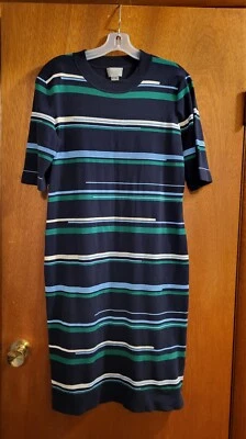 Grey by Jason Wu Striped Pullover Knit Dress - Image 1 of 4